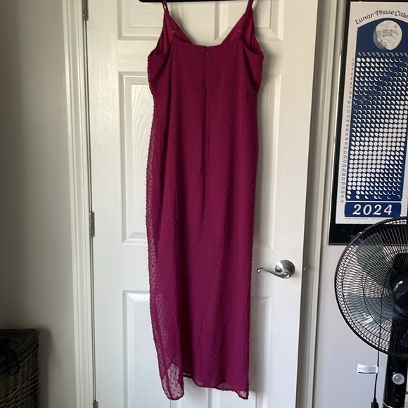 Lulu’s Magenta Wedding Guest Dress - Picture 6 of 8